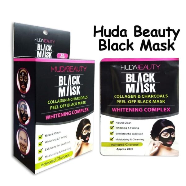 10 Pcs Huda Beauty Charcoal and Peel Off Black Mask