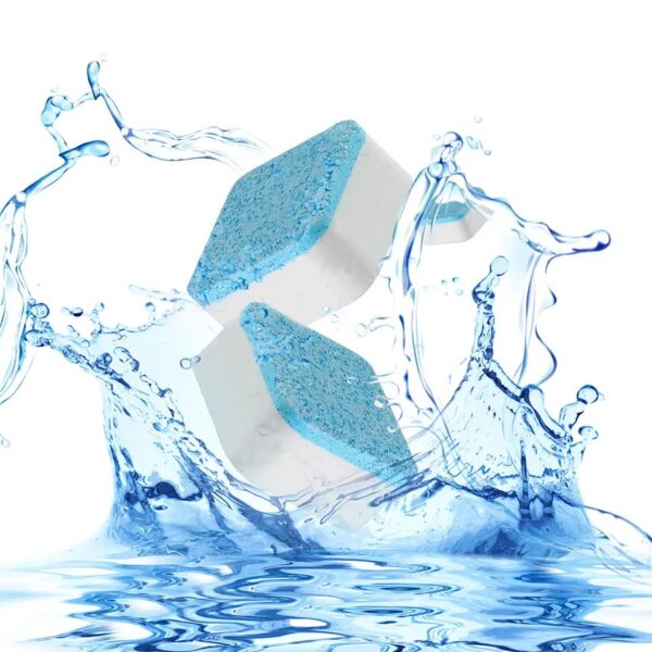 12 Pcs Washing machine detergent cleaner deep cleaning tablets for front loader & top load washer clean laundry tub seal