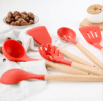 Silicone Kitchenware Cooking Utensils Set Heat Resistant Kitchen Non-stick 12 PCs (L) - Image 3