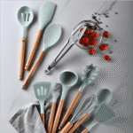 Silicone Kitchenware Cooking Utensils Set Heat Resistant Kitchen Non-stick 12 PCs (L) - Image 5