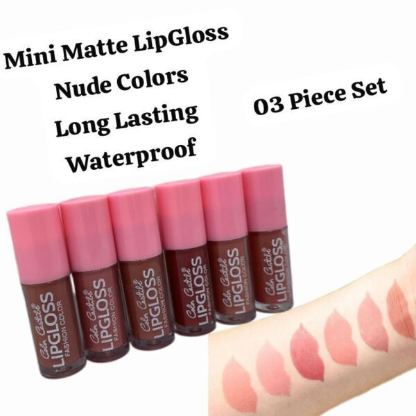 3 Pcs Set Mini Matte LipGloss