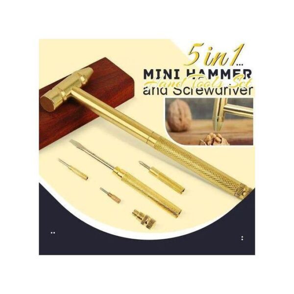 5 in 1 Multifunction Mini Hammer and Screwdrivers Hand Tools Set