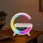 Multi-functional Led Clock Display Speaker G Lamp Bt- 3401 | Led Wireless Charging Speaker, G-shaped Speaker Light, Bluetooth Mp3 Player, Night Light And Alarm Clock - Image 3