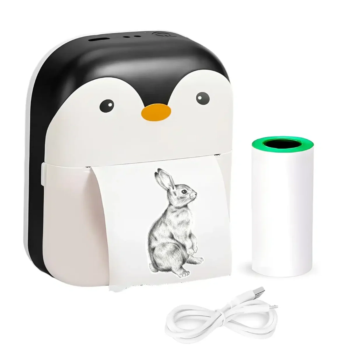Portable Mini Printer Hot Printing Self-adhesive Thermal Inkless Wireless Printer - Image 1