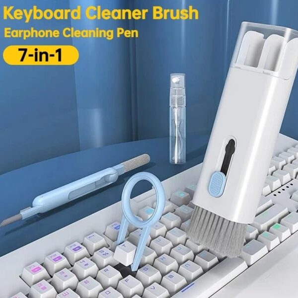7 In 1 Computer Keyboard Cleaner Brush Kit Earphone Cleaning Pen For Headset Keyboard Cleaning Tools Cleaner Keycap Puller