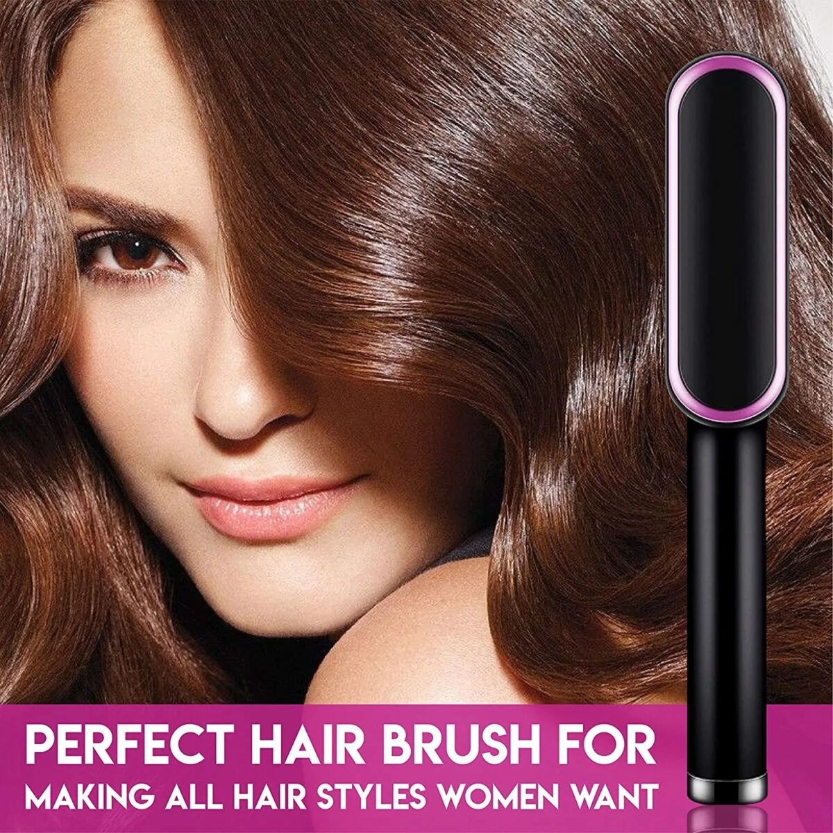 909 Brush Hair Straightener Brush For Girls Comb Style / Hair Styling Hair Comb Brush Multi Color - Image 1