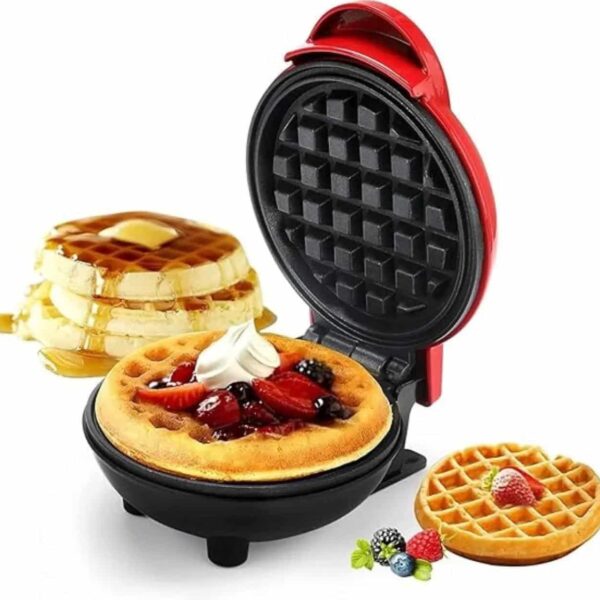 Mini Waffle Maker Breakfast Machine Non Stick Easy Clean (random Color )