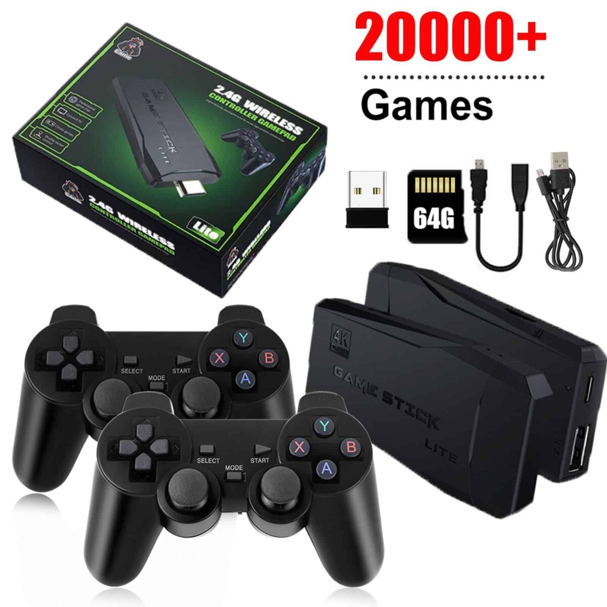 M8 Game 4k With Tekken 3 Game For 20000+ Games And Two Game Controllers - Image 1
