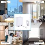 Hot Retractable Indoor And Outdoor Clothes Wall Hanger Magic Drying Rack Balcony Bathroom Invisible Clothesline Wire Rope,drying String For Home Balcony Room Color