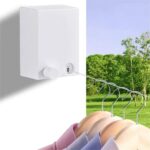 Hot Retractable Indoor And Outdoor Clothes Wall Hanger Magic Drying Rack Balcony Bathroom Invisible Clothesline Wire Rope,drying String For Home Balcony Room Color - Image 4