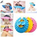Adjustable Baby Shower Cap With Ear Protector (random Color) - Image 3