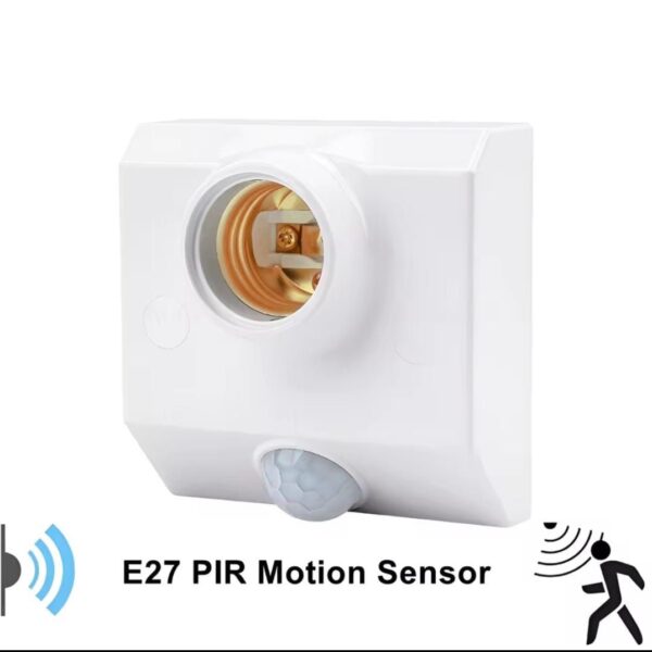 Automatic Human Body Infrared PIR Sensor Bulb Light  Base PIR Motion Detector Wall Lamp Holder Socket