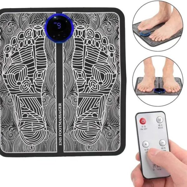 Remote EMS Foot Massager Pad with Remote  Improve Blood Circulation Relieve Ache Pain Health Care
