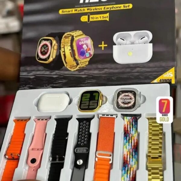 H20 Ultra Smartwatch 7In1 Ultra Smart Watch Plus Airpods pro 2