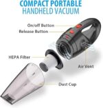 Hand Vacuum Cordless With High Power, Mini Vacuum Cleaner Handheld Rechargeable For Home And Car Cleaning - Image 3