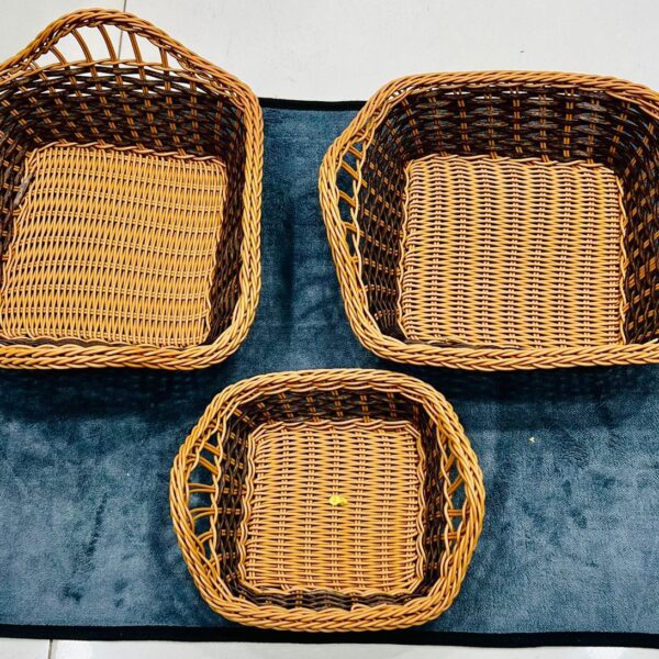 1 PCS (LARGE) NYLONE CANE MATERIAL FOOD SERVING BREAD BASKET / NAAN BASKET