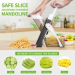 Mandoline Vegetable Cutter Chopper Adjustable Multi-function Vertical Vegetable Cutter - Image 2