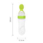 Silicone Baby Bottle With Spoon Fooder - Image 3