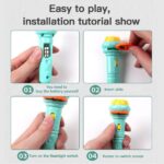 A3 Flashlight Projector Torch Lamp Toy Cute Cartoon Creativity Toy - Image 3