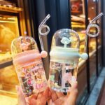 Baby Water Bottle Cartoon Whale Children Cup Baby Feeding - Image 3