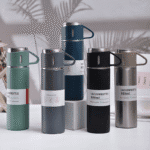 Stainless Steel Vacuum Flask Set 500ml Double Wall Thermos Set Vacuum Flask Gift Set With Double Lids - Image 3