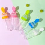 Silicone Baby Bottle With Spoon Fooder - Image 6