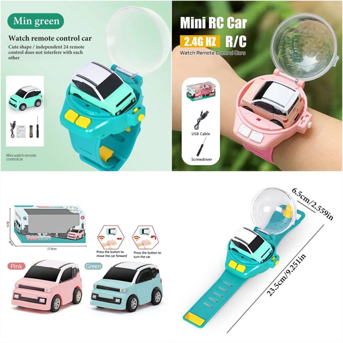 Mini Watch Control Car Cute Rc Car Kids Game Interactive Toys For Boys Girl Birthday Christmas Watch Gift - Image 1