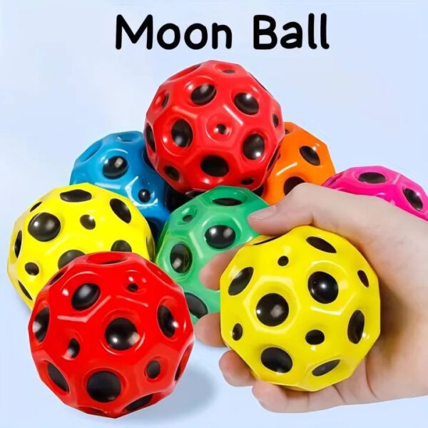 Moon Ball - Hyper Bouncy Ball - All Ages Extreme Bounce and Fun - Perfect for Active Play and Outdoor Games - Random Colors