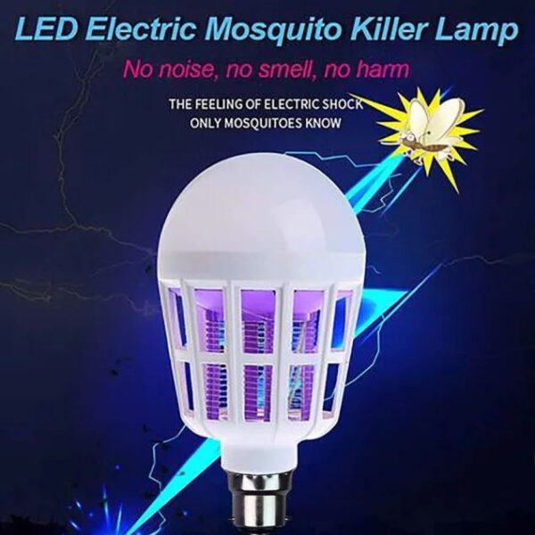 Mosquito Killer Lamp LED 15W Electronic Anti insect Bug Fly Zapper for Home Indoor Outdoor Eco safe Clean Light Bulb