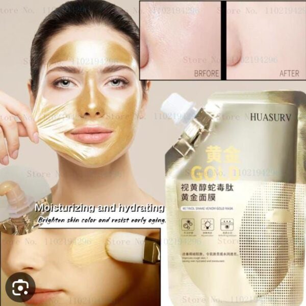Retinol Snake Venom Peptide Gold Mask Moisturizing Anti aging Anti wrinkle Brightening Oil Control Mask Skin Care 100g