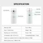 Portable Nebulizer For Asthma Rechargeable Inhaler Nebulizer Machine For Kids And Adults - Image 5