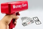 Playing Spray Money Toy Gun Prop Money Gun Rain Money Gun (color red) - Image 2