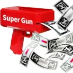 Playing Spray Money Toy Gun Prop Money Gun Rain Money Gun (color red) - Image 3