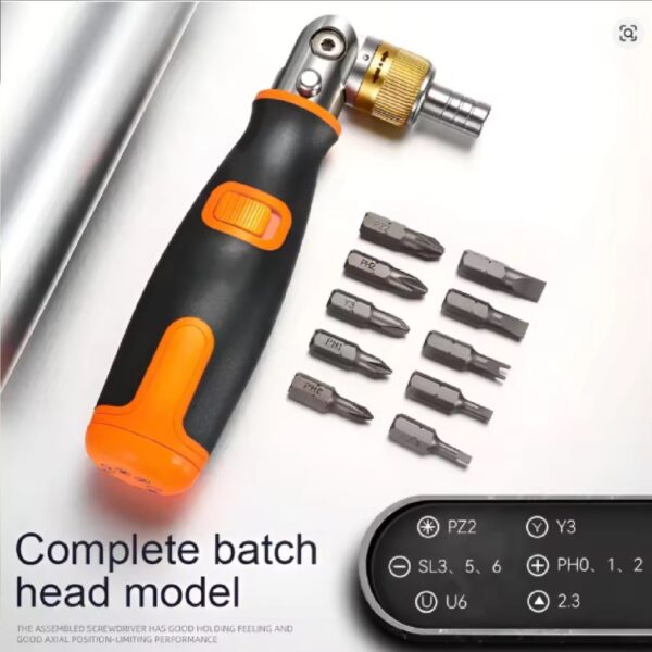 Ratchet Corner 10 in 1 Screwdriver Set New Portable Hidden Bit Combination Multifunction Screwdriver