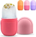 Silicone Cube Tray Shape Face Facial Ice Roller | Massage Face Roller | Frozen Facial Reusable Ice Face Roller Skincare Tool ( Random colors) (Lc) - Image 2
