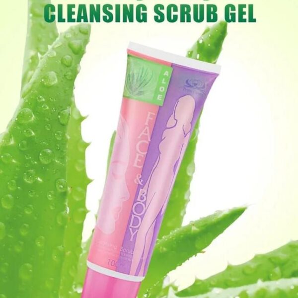 Aloe Face Body Scrub Cleansing Exfoliating Gel